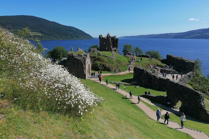Urquhart Castle overlooking Loch Ness.